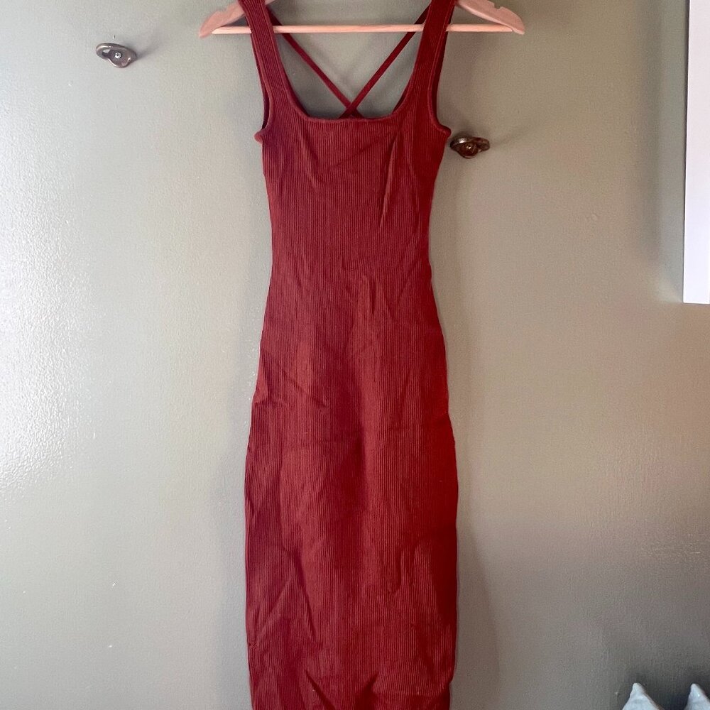 ASTR Terracotta Dress